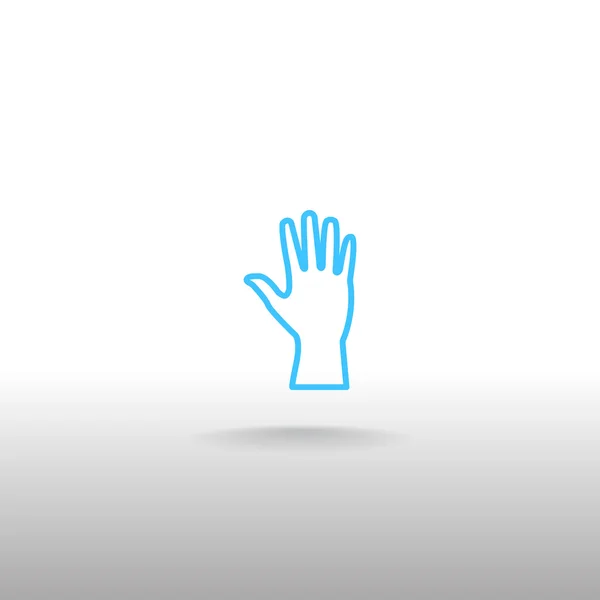 Icône web main humaine — Image vectorielle