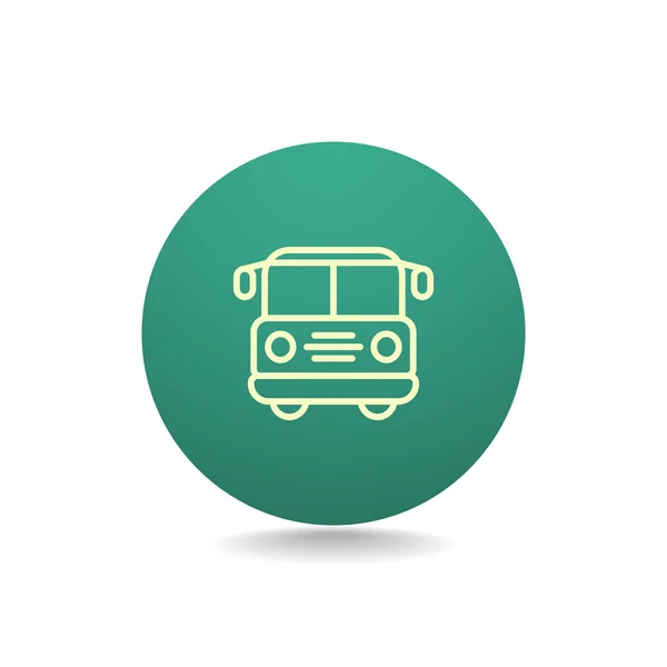 Icono del autobús escolar — Vector de stock