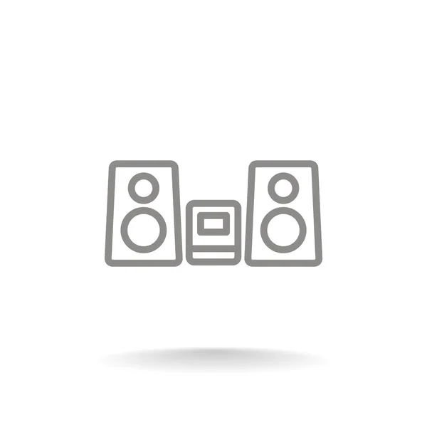 Music Center icon — Stock Vector