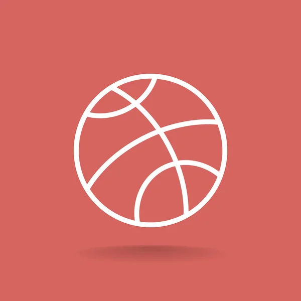 Icono deporte baloncesto — Vector de stock