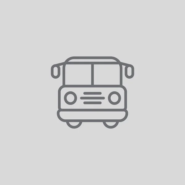 Pictogram schoolbus — Stockvector