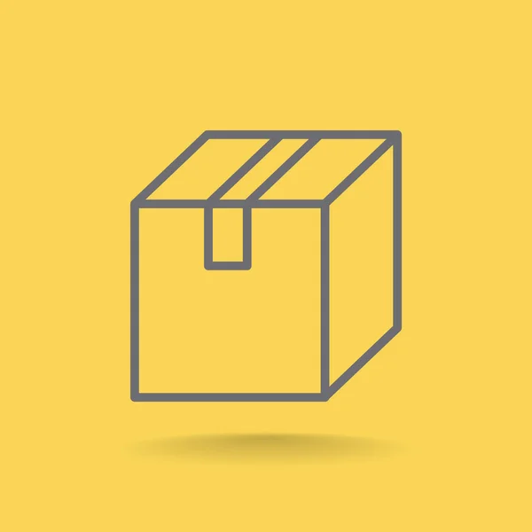 Icône boîte de livraison — Image vectorielle