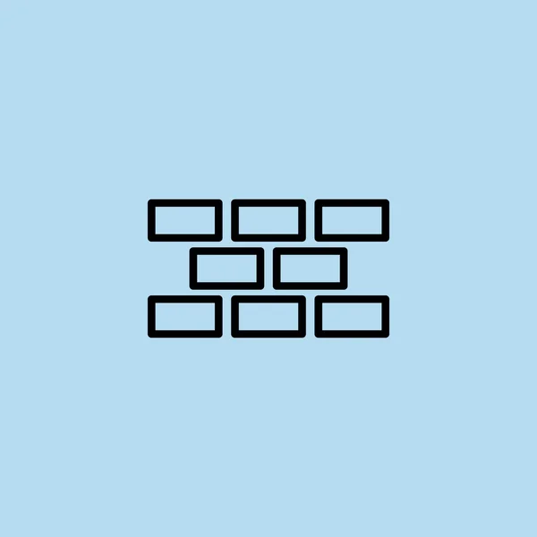 Ziegelstein-Symbol — Stockvektor