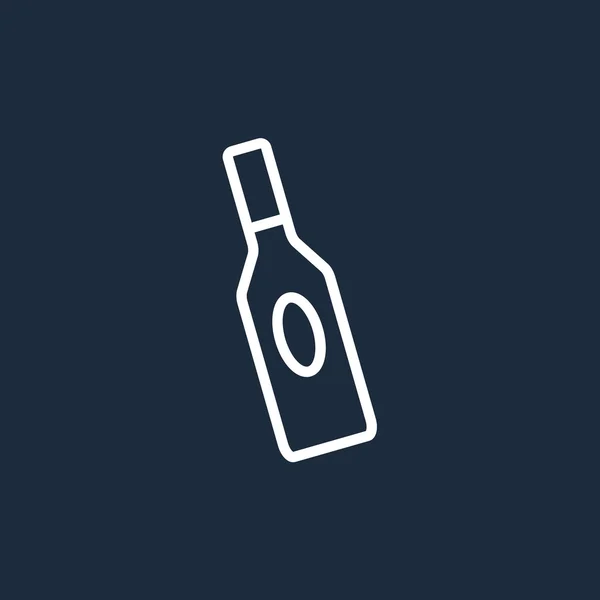 Glazen fles pictogram — Stockvector