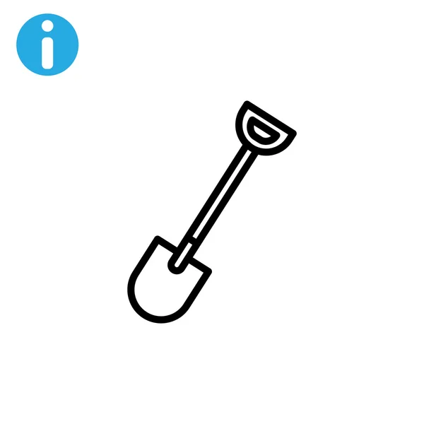 Pala herramienta icono — Vector de stock