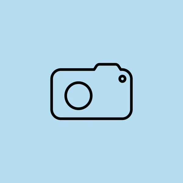 Foto fotocamera icona — Vettoriale Stock