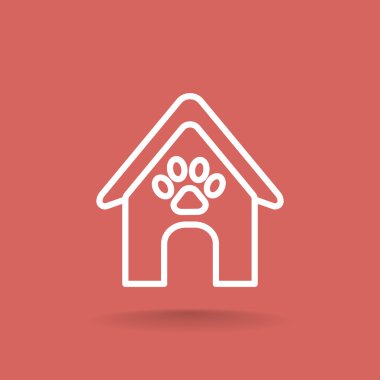 Köpekler simgesi için kulübeler