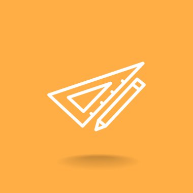 Cetvel simgesi olan kalem