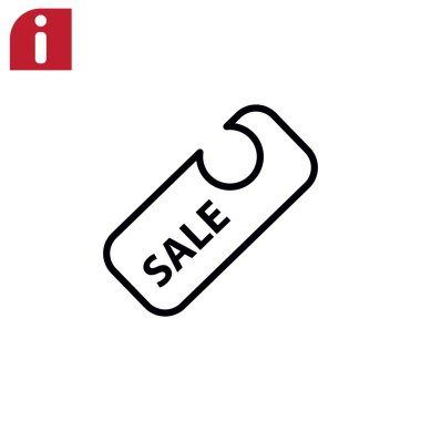 Satılık etiketi simgesi