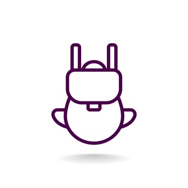 turist sırt çantası simgesini