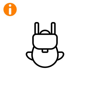 turist sırt çantası simgesini