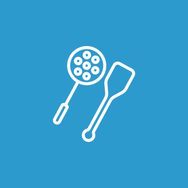 kaşık ve tahta spatula simgesi