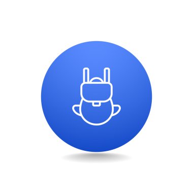 turist sırt çantası simgesini