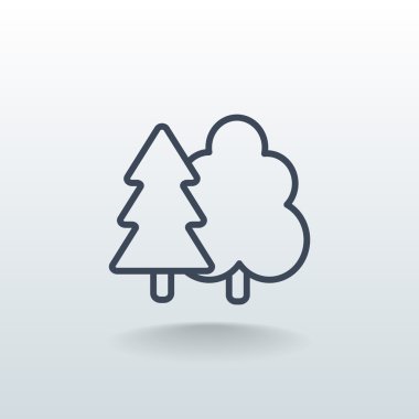 Orman ağaçları simgesi