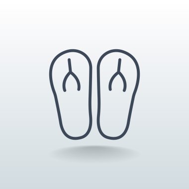 plaj terlikleri simgesi 