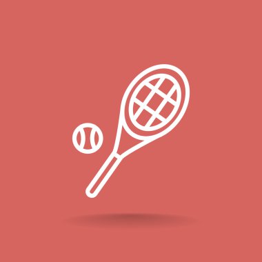 Tenis raketi topu simgesiyle