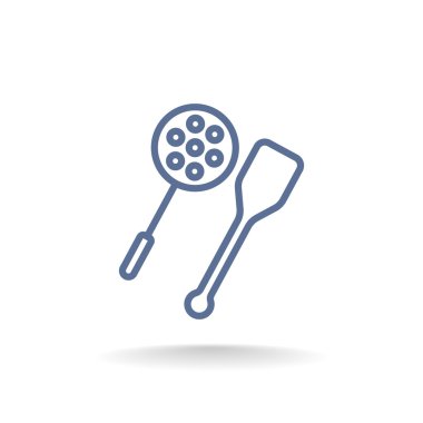 kaşık ve tahta spatula simgesi