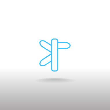 yön işareti simgesi