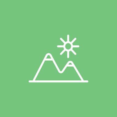 dağlar seyahat simgesi