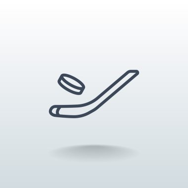 buz hokeyi simgesi için sopa