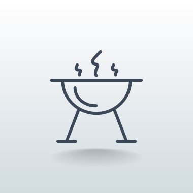 mangal barbekü simgesi