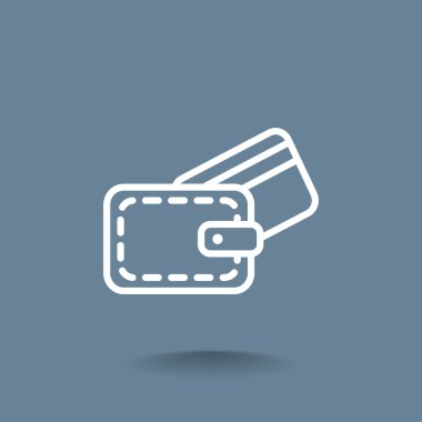 M-cüzdan ile kredi kartı simgesi