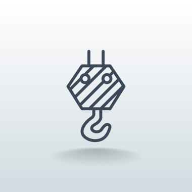 Piktogram vinç kanca simgesinin