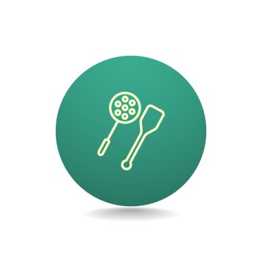 kaşık ve tahta spatula simgesi