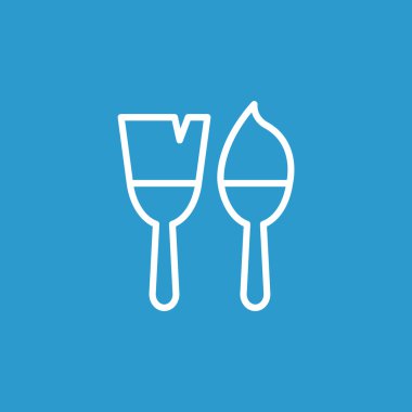 iki fırçaları simgeler