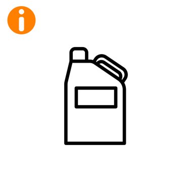 Bidon petrol simgesiyle