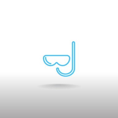 maske ve şnorkel simgesi