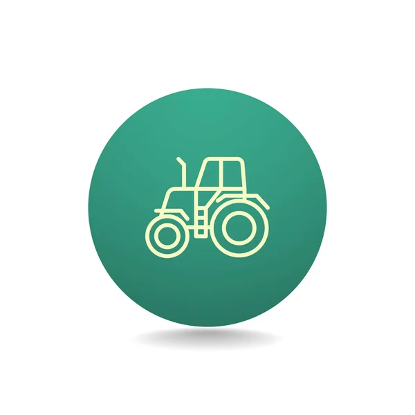 Agricultura tractor icono — Vector de stock