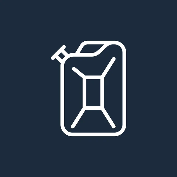 Pictogram van de Jerrycan benzine — Stockvector