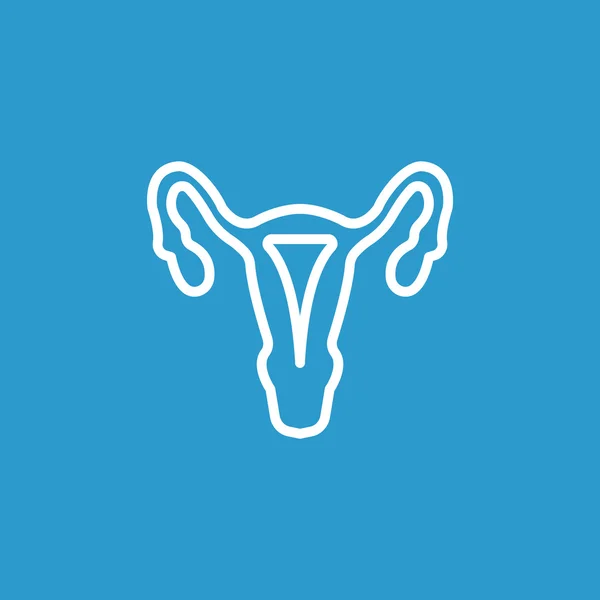 Icono de órganos reproductivos femeninos — Vector de stock