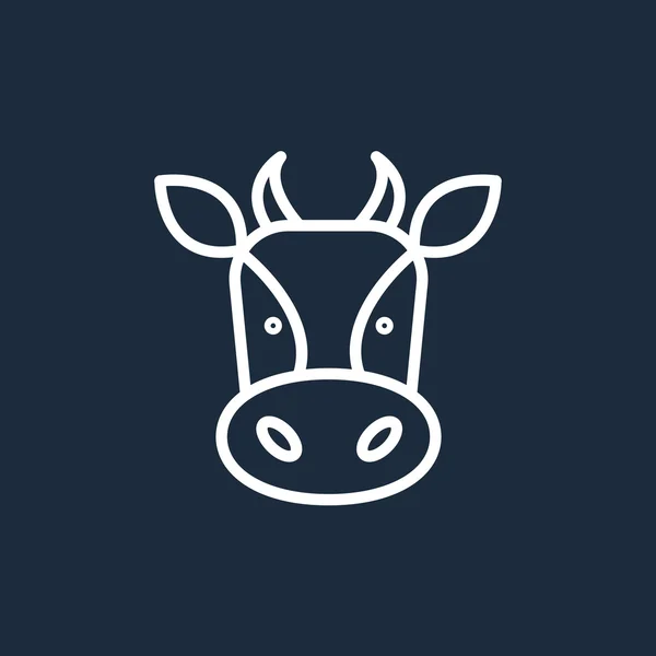 Значок коровы молока — стоковый вектор