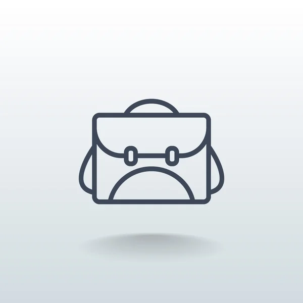 Icône sac d'école — Image vectorielle