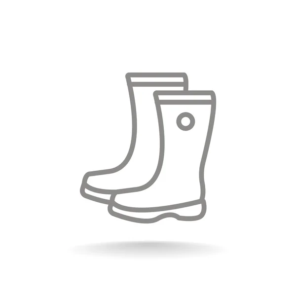 Gum boots icon — Stock Vector