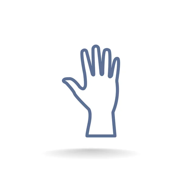 Menselijke handpictogram web — Stockvector