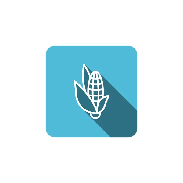 Flat corn icon — Stock Vector