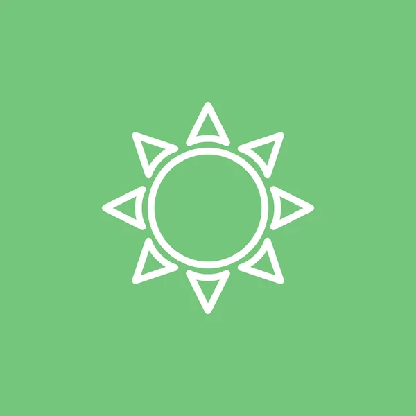 Esquema de sol icono — Vector de stock