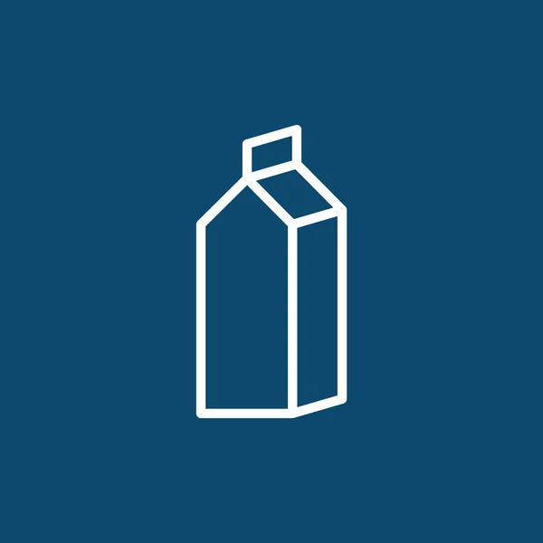 Paper Container for Milk icon — Stock Vector