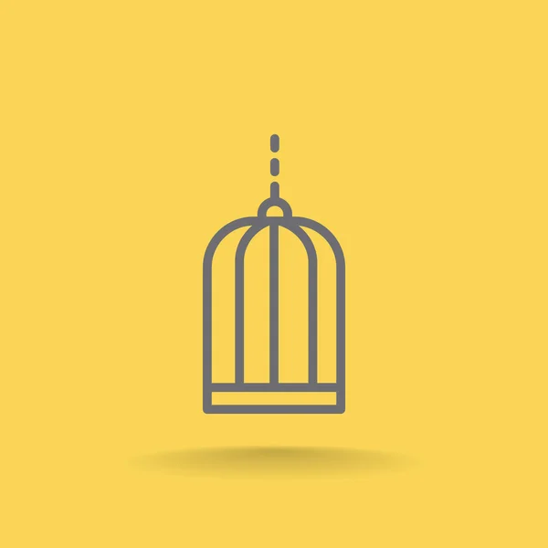 Ptačí klec ikona — Stockový vektor