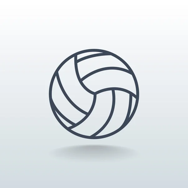 Volleyboll bollen ikonen — Stock vektor