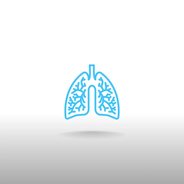 Ícone de pulmões humanos —  Vetores de Stock