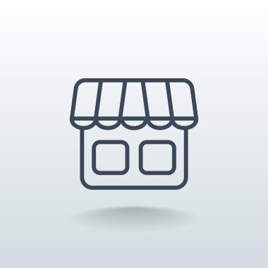 dükkan ya da mağaza simgesi