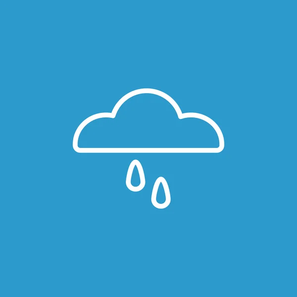 雲と雨のアイコン — ストックベクタ