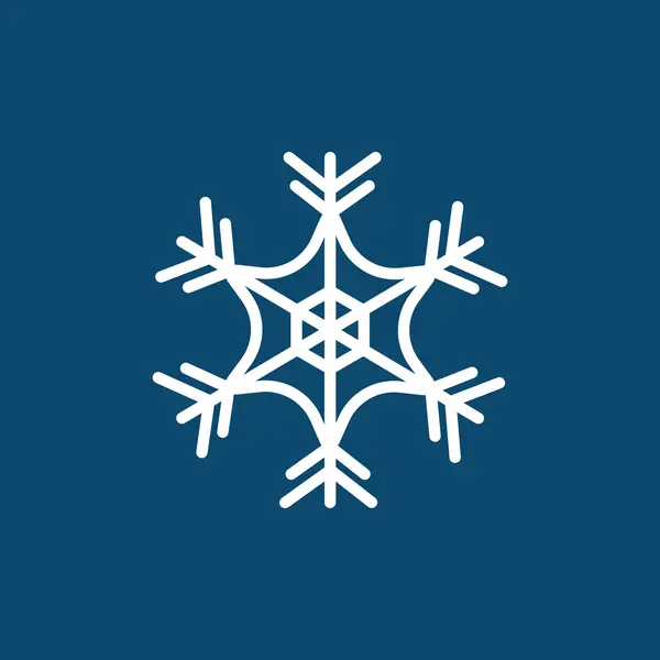 Weihnachtsschneeflockensymbol — Stockvektor