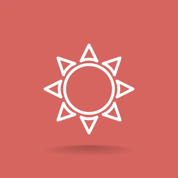 Outline sun icon — Stock Vector