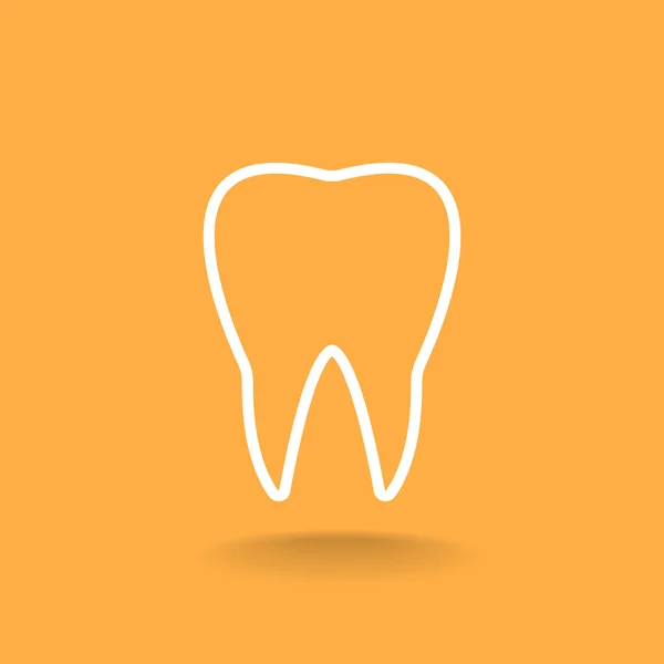 Ícone de dente humano —  Vetores de Stock