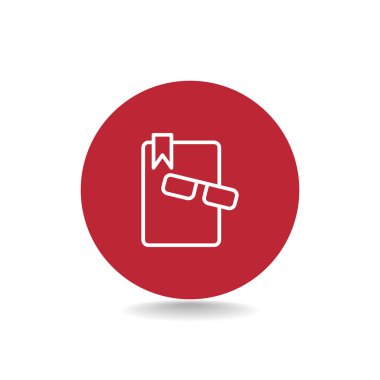 kitap ve gözlük simgesi